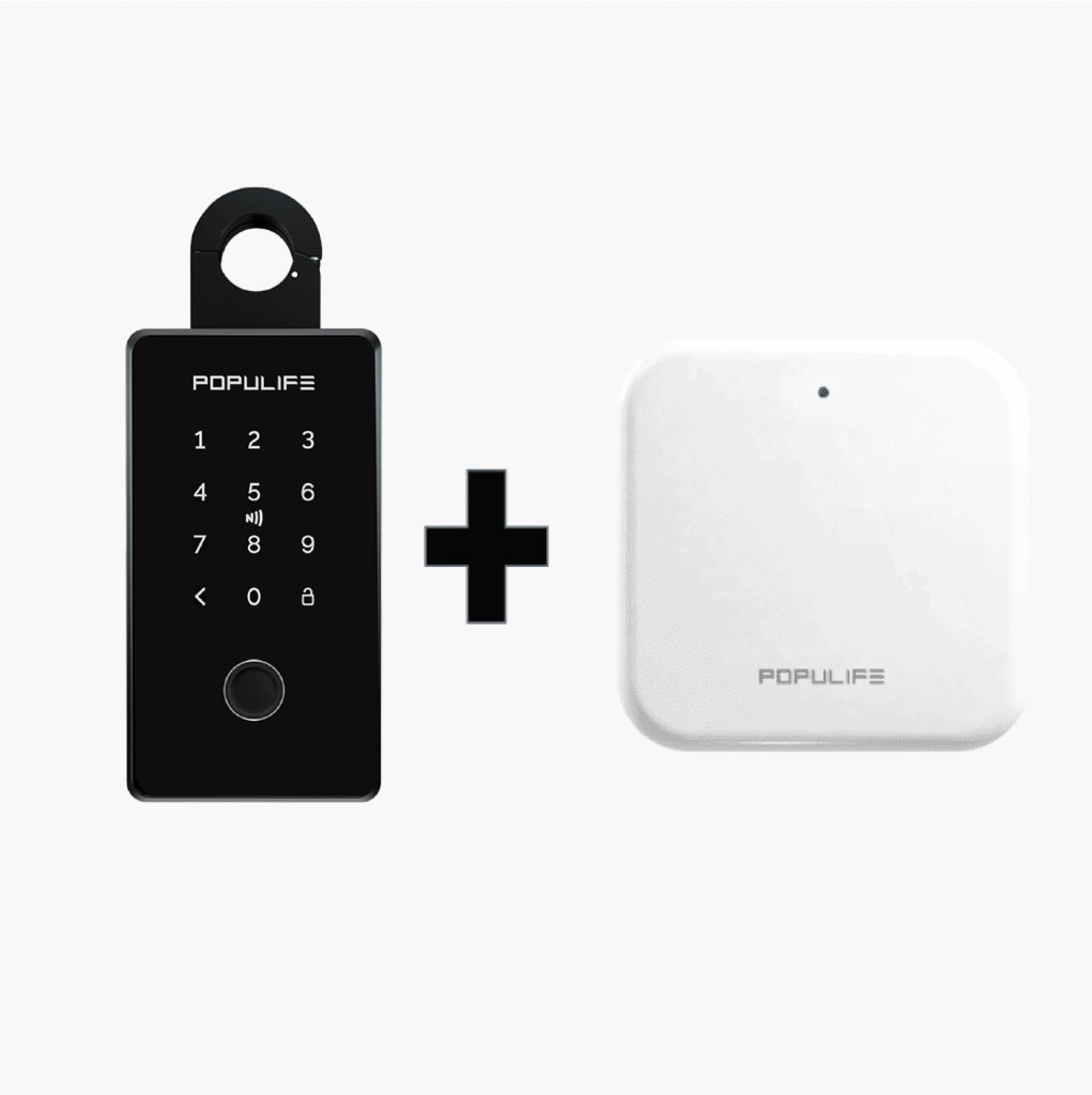Populife 2025 Fingerprint Keybox + Gateway | Value Combo Set